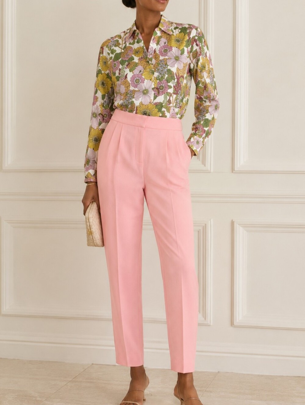 NWT Tuckernuck Wildflower Fields Adalie Jumpsuit 6 Pink Floral Quiet Luxury - Picture 1 of 4